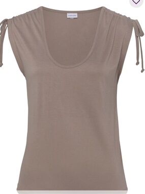 Lascana Taupe Tie Shoulder Blouse